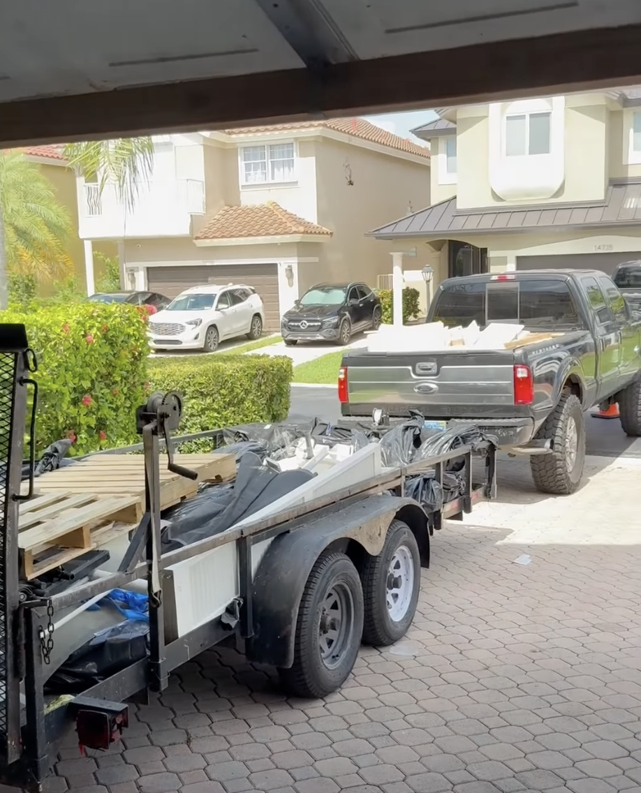 Platinum Hauling truck and trailer