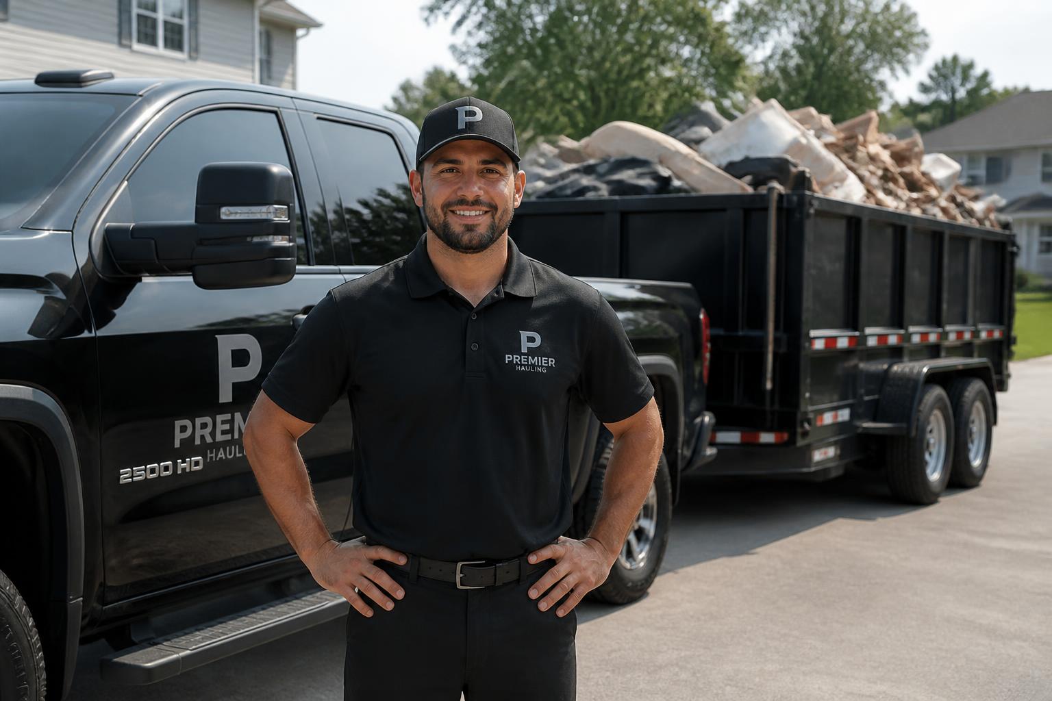 Platinum Hauling truck and crew